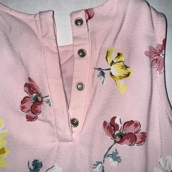 Loft Girls 5/6 Floral Shift Dress Lightweight Bloomcore Girly Chic Garden Party - Picture 3 of 8